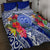 Personalised Samoana High School Quilt Bed Set American Samoa Schools Polynesian Tropical Flowers - Wonder Print Shop
