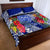 Personalised Samoana High School Quilt Bed Set American Samoa Schools Polynesian Tropical Flowers - Wonder Print Shop
