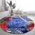 personalised-samoana-high-school-round-carpet-american-samoa-schools-polynesian-tropical-flowers