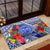 Personalised Samoana High School Rubber Doormat American Samoa Schools Polynesian Tropical Flowers - Wonder Print Shop