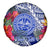 Personalised Samoana High School Spare Tire Cover American Samoa Schools Polynesian Tropical Flowers - Wonder Print Shop