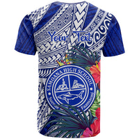 Personalised Samoana High School T Shirt American Samoa Schools Polynesian Tropical Flowers - Wonder Print Shop