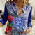 Personalised Samoana High School Women Casual Shirt American Samoa Schools Polynesian Tropical Flowers - Wonder Print Shop