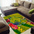 Personalised Leone High School Area Rug American Samoa Schools Polynesian Tropical Flowers - Wonder Print Shop