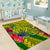 Personalised Leone High School Area Rug American Samoa Schools Polynesian Tropical Flowers - Wonder Print Shop
