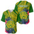 Personalised Leone High School Baseball Jersey American Samoa Schools Polynesian Tropical Flowers - Wonder Print Shop