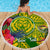 Personalised Leone High School Beach Blanket American Samoa Schools Polynesian Tropical Flowers - Wonder Print Shop