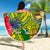 Personalised Leone High School Beach Blanket American Samoa Schools Polynesian Tropical Flowers - Wonder Print Shop
