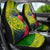 Personalised Leone High School Car Seat Cover American Samoa Schools Polynesian Tropical Flowers - Wonder Print Shop