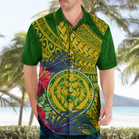 Personalised Leone High School Hawaiian Shirt American Samoa Schools Polynesian Tropical Flowers - Wonder Print Shop
