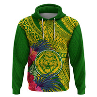 Personalised Leone High School Hoodie American Samoa Schools Polynesian Tropical Flowers - Wonder Print Shop