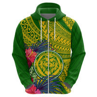 Personalised Leone High School Hoodie American Samoa Schools Polynesian Tropical Flowers - Wonder Print Shop