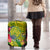 Personalised Leone High School Luggage Cover American Samoa Schools Polynesian Tropical Flowers - Wonder Print Shop