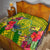 Personalised Leone High School Quilt American Samoa Schools Polynesian Tropical Flowers - Wonder Print Shop