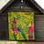 Personalised Leone High School Quilt American Samoa Schools Polynesian Tropical Flowers - Wonder Print Shop