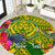personalised-leone-high-school-round-carpet-american-samoa-schools-polynesian-tropical-flowers