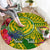 personalised-leone-high-school-round-carpet-american-samoa-schools-polynesian-tropical-flowers