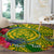 personalised-leone-high-school-round-carpet-american-samoa-schools-polynesian-tropical-flowers