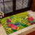 Personalised Leone High School Rubber Doormat American Samoa Schools Polynesian Tropical Flowers - Wonder Print Shop