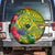 Personalised Leone High School Spare Tire Cover American Samoa Schools Polynesian Tropical Flowers - Wonder Print Shop