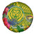 Personalised Leone High School Spare Tire Cover American Samoa Schools Polynesian Tropical Flowers - Wonder Print Shop