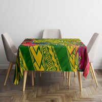 Personalised Leone High School Tablecloth American Samoa Schools Polynesian Tropical Flowers - Wonder Print Shop