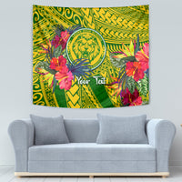 Personalised Leone High School Tapestry American Samoa Schools Polynesian Tropical Flowers - Wonder Print Shop