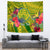 Personalised Leone High School Tapestry American Samoa Schools Polynesian Tropical Flowers - Wonder Print Shop