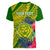 Personalised Leone High School Women V Neck T Shirt American Samoa Schools Polynesian Tropical Flowers - Wonder Print Shop