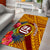 Personalised Tafuna High School Area Rug American Samoa Schools Polynesian Tropical Flowers - Wonder Print Shop