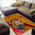 Personalised Tafuna High School Area Rug American Samoa Schools Polynesian Tropical Flowers - Wonder Print Shop