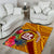Personalised Tafuna High School Area Rug American Samoa Schools Polynesian Tropical Flowers - Wonder Print Shop