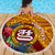Personalised Tafuna High School Beach Blanket American Samoa Schools Polynesian Tropical Flowers - Wonder Print Shop