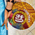 Personalised Tafuna High School Beach Blanket American Samoa Schools Polynesian Tropical Flowers - Wonder Print Shop
