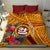 Personalised Tafuna High School Bedding Set American Samoa Schools Polynesian Tropical Flowers - Wonder Print Shop