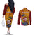 personalised-tafuna-high-school-couples-matching-off-the-shoulder-long-sleeve-dress-and-long-sleeve-button-shirt-american-samoa-schools-polynesian-tropical-flowers