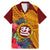 Personalised Tafuna High School Family Matching Mermaid Dress and Hawaiian Shirt American Samoa Schools Polynesian Tropical Flowers - Wonder Print Shop