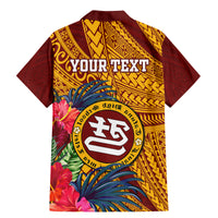 Personalised Tafuna High School Family Matching Mermaid Dress and Hawaiian Shirt American Samoa Schools Polynesian Tropical Flowers - Wonder Print Shop