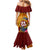 Personalised Tafuna High School Family Matching Mermaid Dress and Hawaiian Shirt American Samoa Schools Polynesian Tropical Flowers - Wonder Print Shop