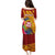Personalised Tafuna High School Family Matching Puletasi Dress and Hawaiian Shirt American Samoa Schools Polynesian Tropical Flowers - Wonder Print Shop