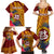 Personalised Tafuna High School Family Matching Summer Maxi Dress and Hawaiian Shirt American Samoa Schools Polynesian Tropical Flowers - Wonder Print Shop