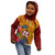 Personalised Tafuna High School Kid Hoodie American Samoa Schools Polynesian Tropical Flowers - Wonder Print Shop