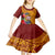 Personalised Tafuna High School Kid Short Sleeve Dress American Samoa Schools Polynesian Tropical Flowers - Wonder Print Shop