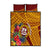 Personalised Tafuna High School Quilt Bed Set American Samoa Schools Polynesian Tropical Flowers - Wonder Print Shop