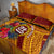 Personalised Tafuna High School Quilt Bed Set American Samoa Schools Polynesian Tropical Flowers - Wonder Print Shop