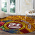 personalised-tafuna-high-school-round-carpet-american-samoa-schools-polynesian-tropical-flowers