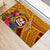 Personalised Tafuna High School Rubber Doormat American Samoa Schools Polynesian Tropical Flowers - Wonder Print Shop