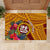 Personalised Tafuna High School Rubber Doormat American Samoa Schools Polynesian Tropical Flowers - Wonder Print Shop