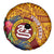 Personalised Tafuna High School Spare Tire Cover American Samoa Schools Polynesian Tropical Flowers - Wonder Print Shop