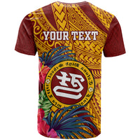 Personalised Tafuna High School T Shirt American Samoa Schools Polynesian Tropical Flowers - Wonder Print Shop